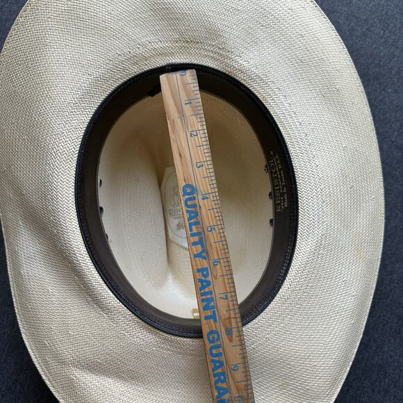 Resistol Self Conforming 5 Star Panama Western Cowboy Straw Hat - Picture 9 of 13